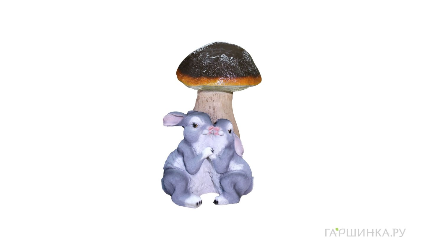 Гриб белый с зайцами 46*30