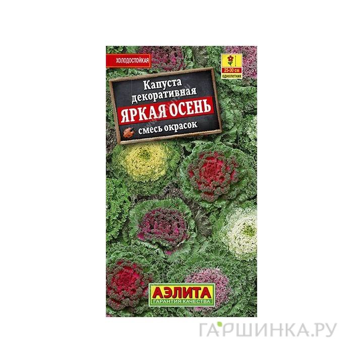 Семена Капуста декоративная Яркая осень, 0,1гр
