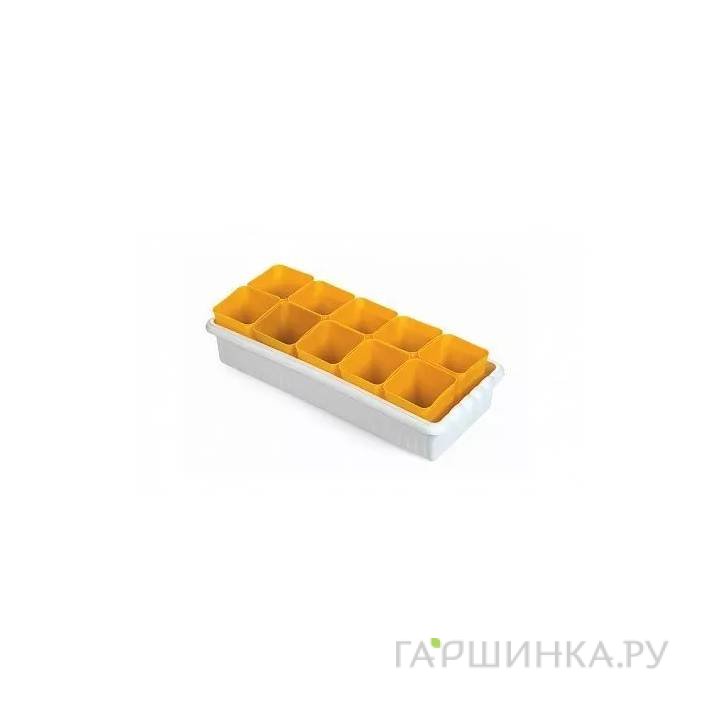 Рассадник на 10 стаканчиков*400 мл (442*186*100 мм) цветной