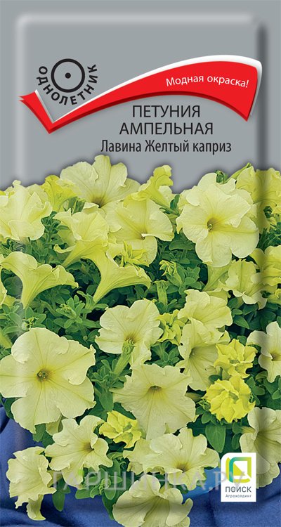 Семена Петуния ампельная Лавина Желтый каприз 10, Поиск