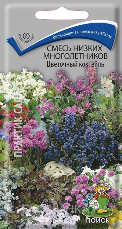 Семена Смесь низких многолетников Цветочный коктейль 0,3, Поиск