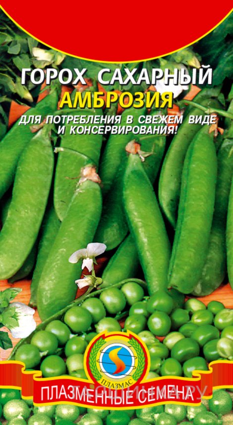 Семена  Горох сахарный Амброзия  8-10 гр Плазменные семена