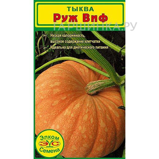 Семена Тыква крупноплодная Руж Виф (5 сем.)