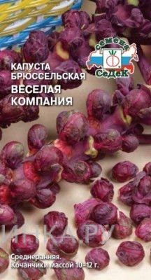Семена Капуста брюссел. Веселая компания красная