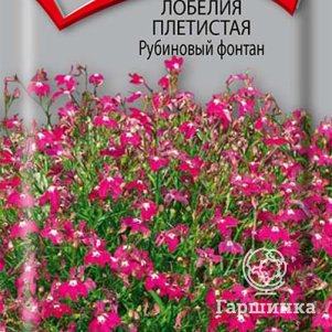 Семена Лобелия плетистая Рубиновый фонтан 0,1
