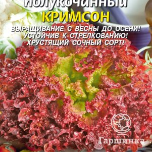 Семена Салат полукочанный Кримсон 0,5 гр, Плазменные семена