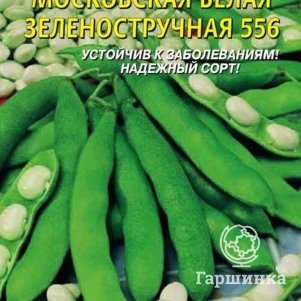 Семена  Фасоль Московская белая Зеленостручная 556  5 гр Плазменные семена